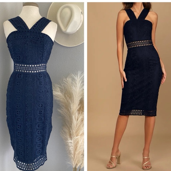 Lulus | Dresses | Lulus Cocktail Ready Navy Blue Crochet Lace Midi Dress | Poshmark Lulus | Dresses | Lulus Cocktail Ready Navy Blue Crochet Lace Midi Dress | Poshmark